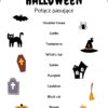 Halloween Dopasowanka - połącz obrazek ze Angielskim słowem